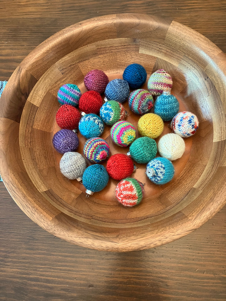 Knitted Christmas Baubles